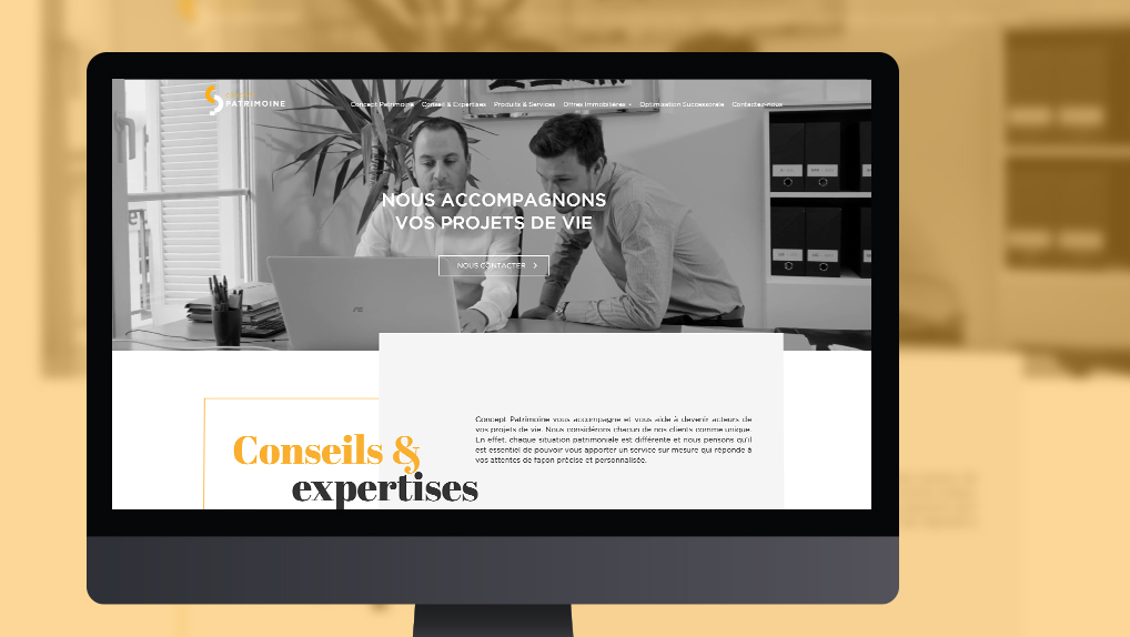site web concept patrimoine - Pix Associates
