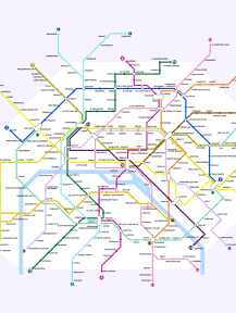 La carte de métro des startups de Paris