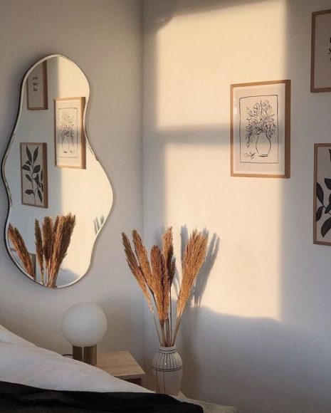 déco miroir asymétrique