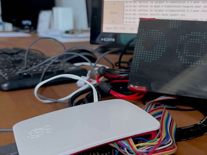 Compteur de données en temps réel : Raspberry Pi et écran LED