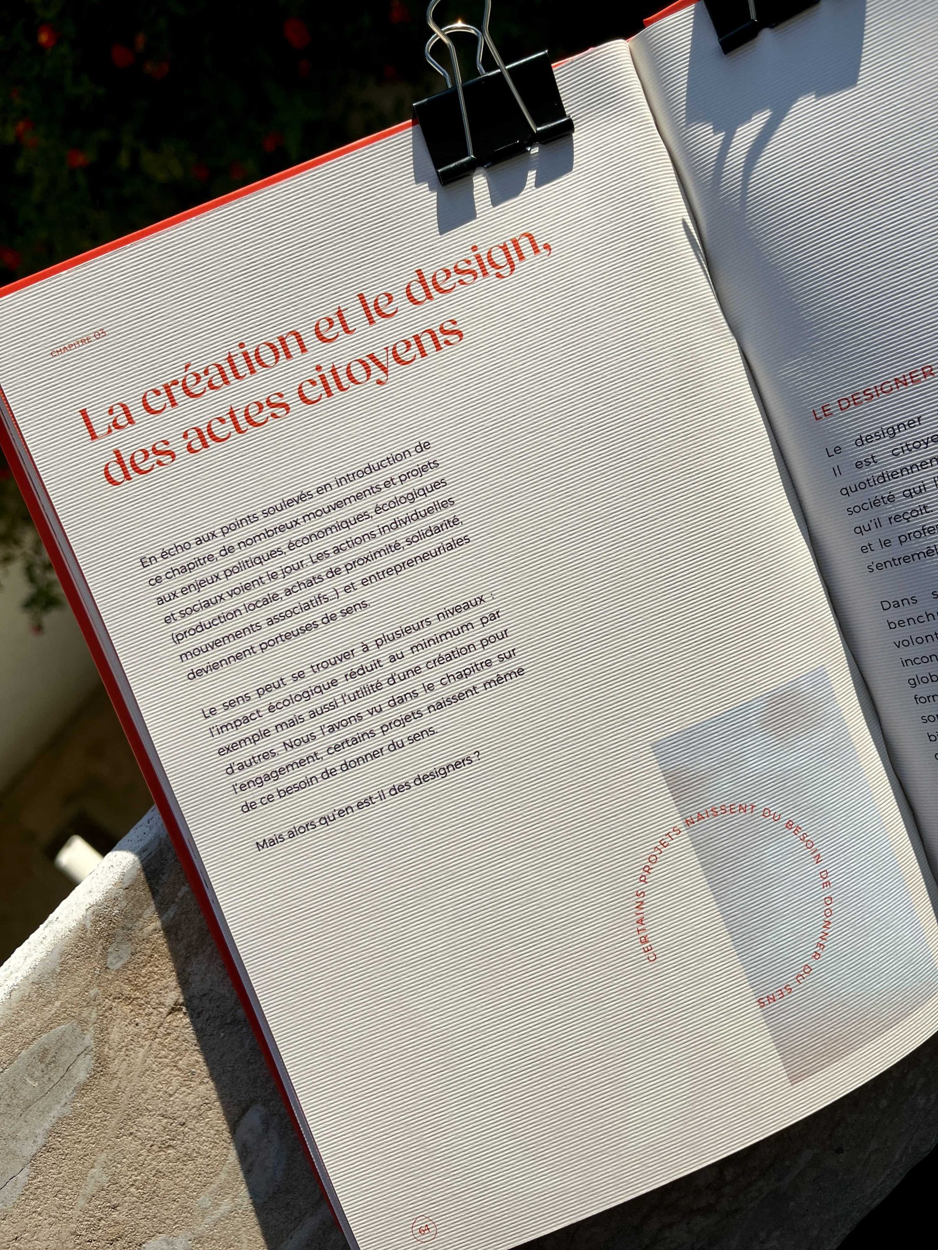 Focus sur la mise en page intérieure du livre Sense Matters par Pix Associates